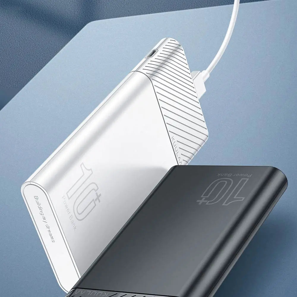 Batterie Externe Power Bank Kuulaa KL-YD11 Regular 10000mAh 10W (2x USB + Type-C) Blanc