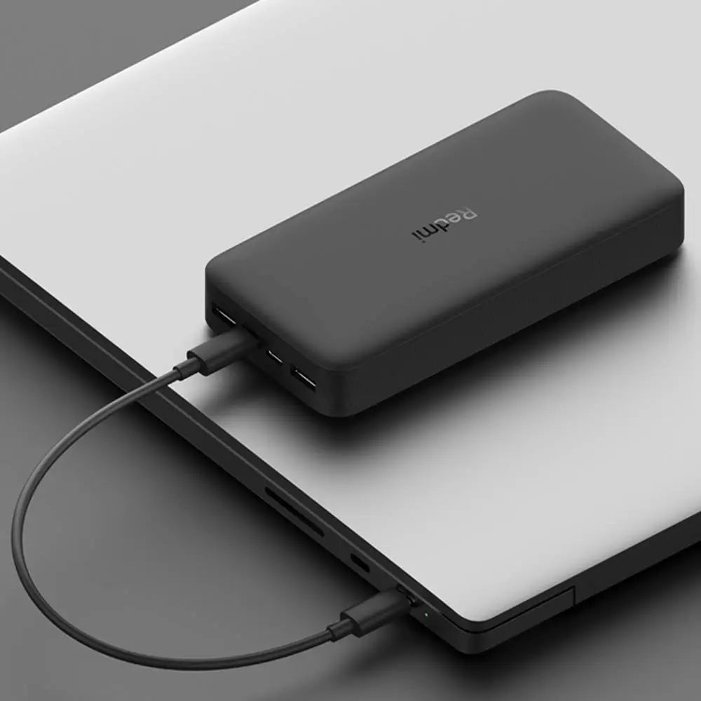 Batterie Externe Power Bank Xiaomi 20000mAh Redmi 18W Charge Rapide Noir