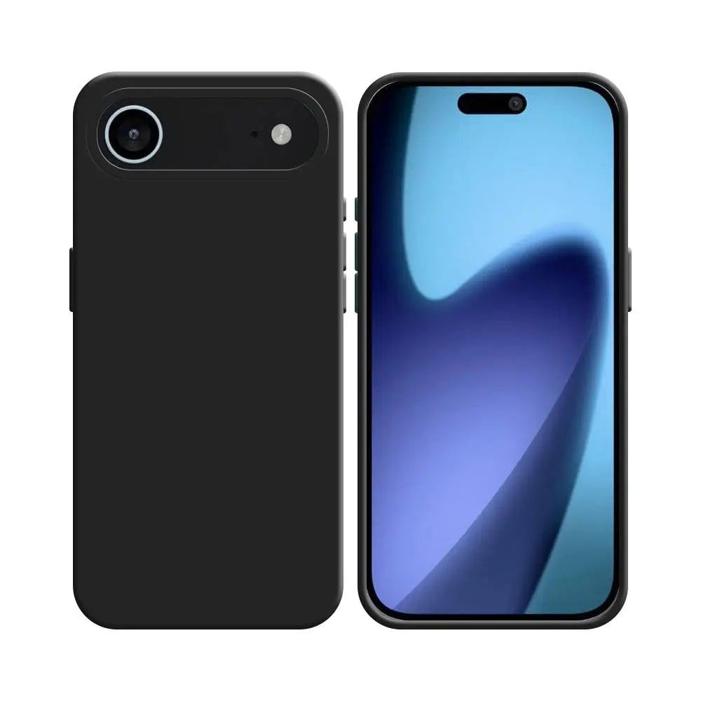 Coque Silicone Compatible pour Apple iPhone 17 Air Noir