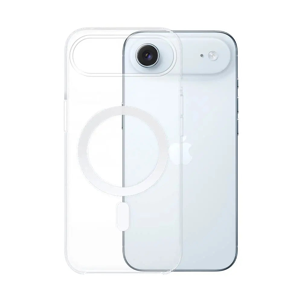 Coque Silicone MagSafe Compatible pour Apple iPhone 17 Air Transparent