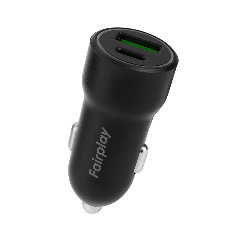 FAIRPLAY Chargeur Voiture 20W 2USB (A+C)