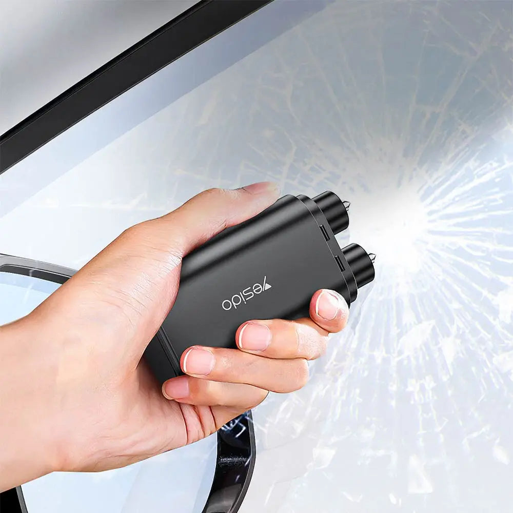 Brise-Vitre Coupe-Ceinture de Sécurité pour Voiture Yesido C248 Noir