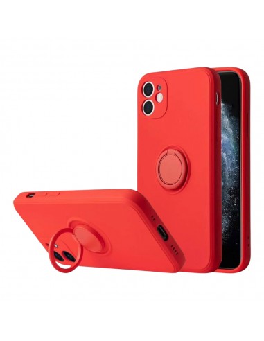 Coque Finger Grip iPhone 16e (Rouge)