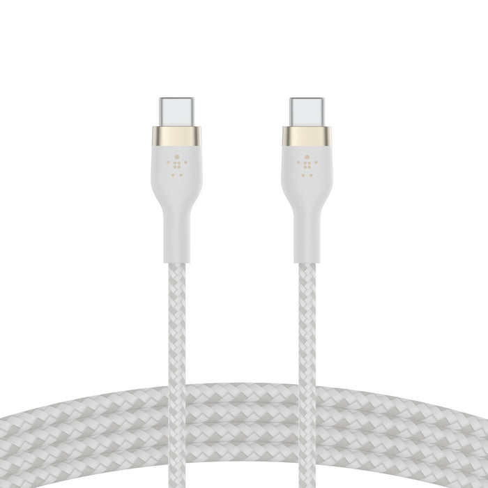 BELKIN Câble Silicone USB-C vers USB-C 1m (Blanc)