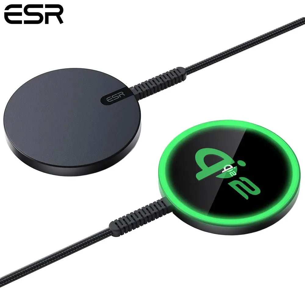 Chargeur MagSafe ESR Qi2 mini 15W (HaloLock) Noir