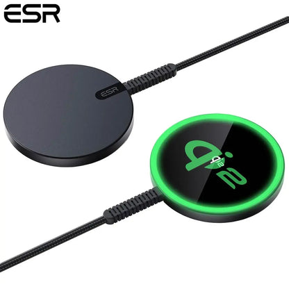 Chargeur MagSafe ESR Qi2 mini 15W (HaloLock) Noir