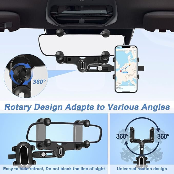 Support De Téléphone Pour Rétroviseur De Voiture